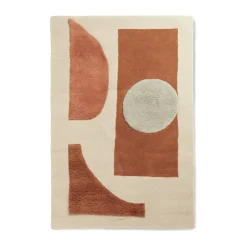 Tapis touffeté Bloco, Blush-off white, 120x180 cm