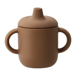 Tasse à bec en silicone Elvie 180 ml, Noisette