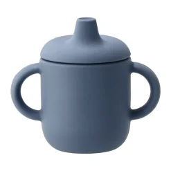 Tasse à bec en silicone Elvie 180 ml, Bleu