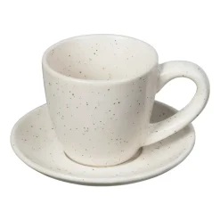 Tasse à espresso avec soucoupe Nordic Vanilla 5 cl, Cream