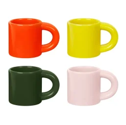 Tasse à espresso Bronto 10 cl Lot de 4, Multi