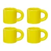 Tasse à espresso Bronto 10 cl Lot de 4, Yellow