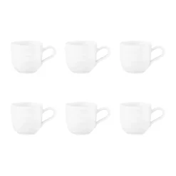 Tasse à expresso 9 cl, lot de 6, Blanc