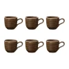 Tasse à expresso 9 cl, lot de 6, Earth Brown