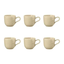 Tasse à expresso 9 cl, lot de 6, Sand Beige