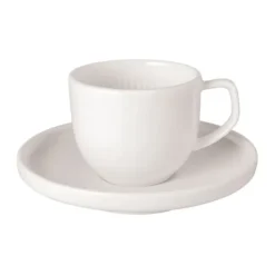 Tasse à expresso Afina 5 cl avec soucoupe, White