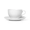 Tasse à thé avec soucoupe Rhombe, Blanc
