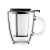 Tasse à thé Yo-Yo avec filtre, noir