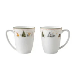 Tasse à vin chaud Julemorgen Lot de 2, Blanc-multi