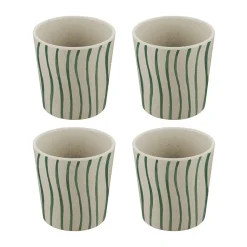 Tasse Connect S 19 cl, lot de 4, Monstera stripes