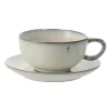 Tasse de thé et soucoupe Nordic Sand, 5,8 cm