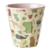 Tasse en mélamine Rice medium, Sweet Jungle Print-Soft Pink