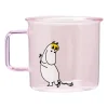 Tasse en verre Snorkmaiden 35 cl, Rose