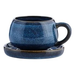Tasse et soucoupe espresso Amera 8 cl, Bleu