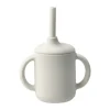 Tasse Idun avec paille en silicone 120 ml, Vanille