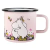 Tasse émail Moomin câlin 37 cl, Rose