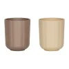 Tasse Pullo lot de 2, Taupe-vanilla