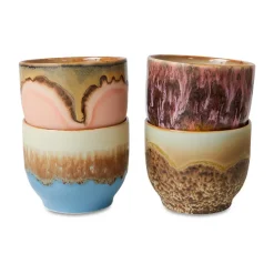 Tasse 70's 25 cl lot de 4, Lagoon