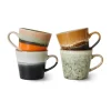 Tasses à cappuccino 70's Lot de 4, Verve