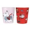 Tasses à emporter Mumin Lilla My 20 cl, Lot de 2, Rouge-rose