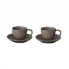 Tasses à espresso avec soucoupes Kumi 6 cl lot de 2, Espresso