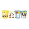 Tasses de collection Mumin Festligheter 15 cl, lot de 4, Multi