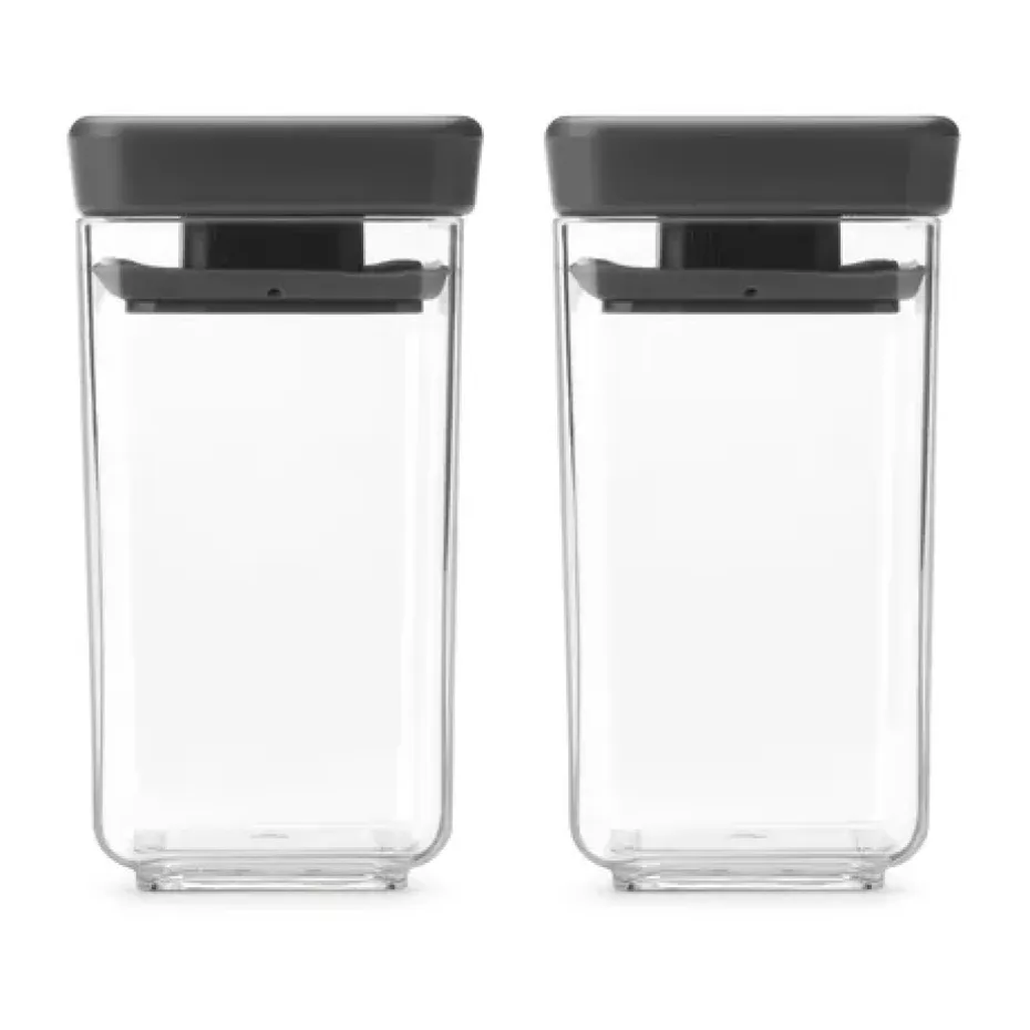 TASTY+ boîte empilable 2 pièces 0,15 L, Gris foncé