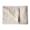 Tell Me More nappe en lin 145x330 cm, Gris chaud