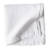 Tell Me More nappe en lin 145x145 cm, Blanchi blanc