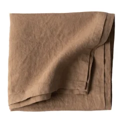 Tell Me More nappe en lin 145x145 cm, Noisette