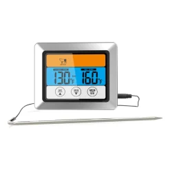 Thermomètre à viande digital avec câble Grad, Argenté