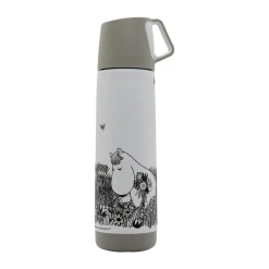 Thermos Mumin Graphic 50 cl, Blanc-noir