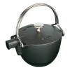 Théière ronde Staub 1,15 L, Noir