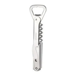 Tire-bouchon et ouvre-bouteille Varda 14,5 cm, Acier inoxydable