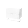 Tiroir module Molto 560, blanc, cadre en métal blanc incl.