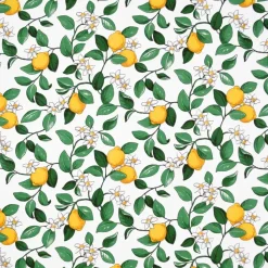 Tissu Citronlycka, blanc