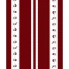 Tissu de Noël Julian et Co. à bordures, Rouge