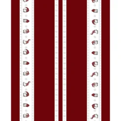 Tissu de Noël Julian et Co. à bordures, Rouge