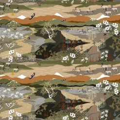Tissu Fjällvandring, Vert-rost