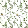 Tissu Gläntan, blanc-vert
