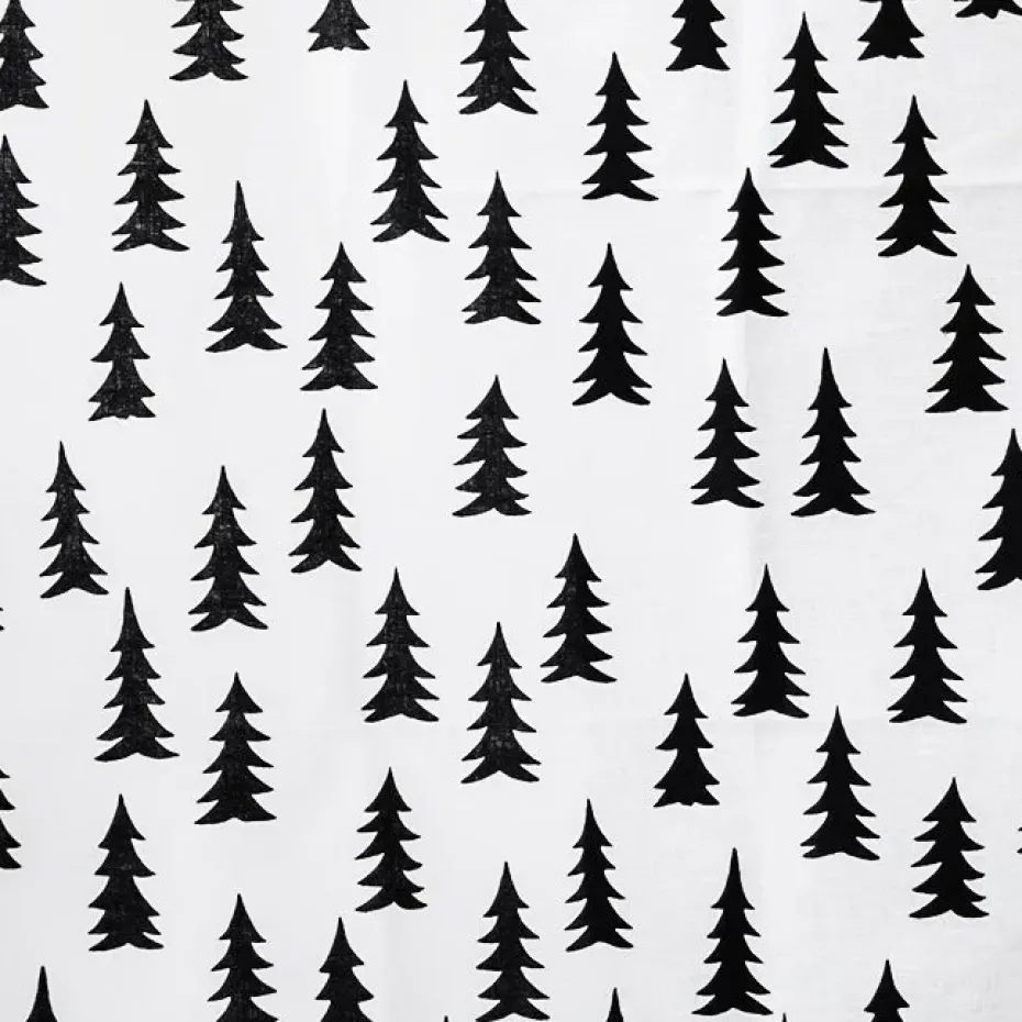 Tissu Gran, blanc-noir