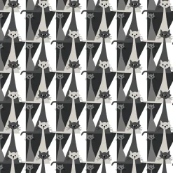 Tissu Kitty, Gris