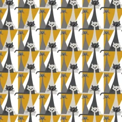 Tissu Kitty, Jaune