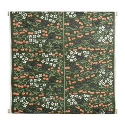 Tissu Körsbärsträdgården, Vert foncé