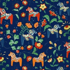 Tissu Leksand, bleu
