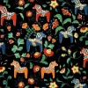 Tissu Leksand, noir