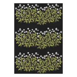Tissu Ängsmark, Vert-noir