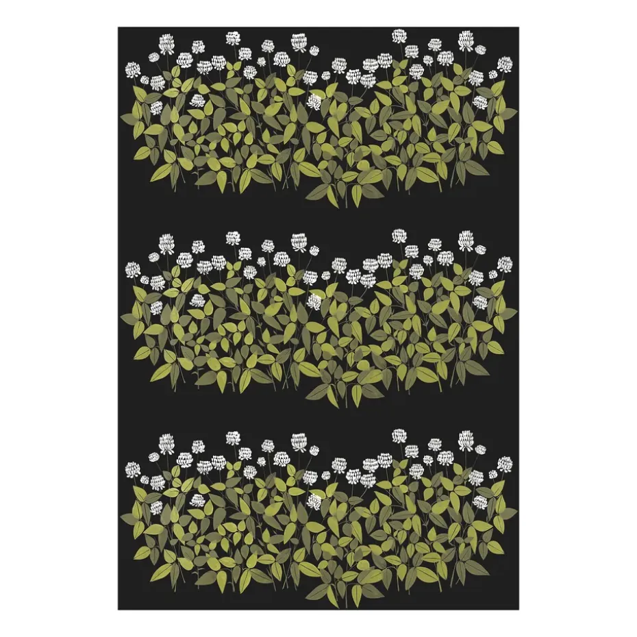 Tissu Ängsmark, Vert-noir