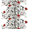 Tissu Ofelia, rouge-marron