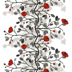 Tissu Ofelia, rouge-marron